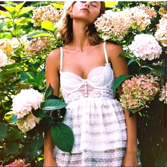 For Love & Lemons love story dress Lace Bustier Dress sexy bride bridal - Picture 2 of 7